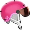 Salomon - Kid's Grom Visor - Skihelm Maat M - 53-56 Cm, Roze/grijs