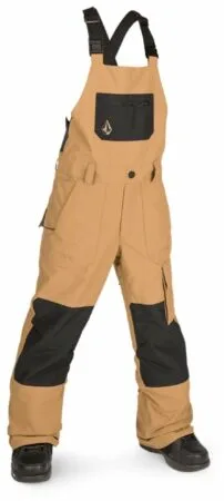 Beige Volcom B Barkley Ins Bib Overall