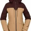 Volcom Women Shelter 3d Stretch Jacket Ski Jas Beige