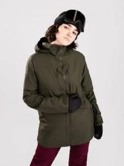 Groene Volcom Shelter 3d Stretch Jacket Zwart