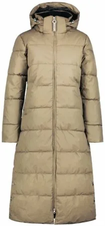 Luhta Iisalmi Coat - Jas Voor Dames - Lang Model - Beige - 42