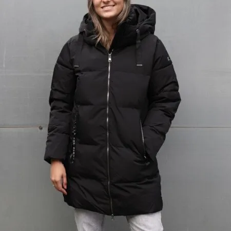 Zwarte Luhta Dames Halla Coat Black 1 Zwarte Luhta Dames Halla Coat Black
