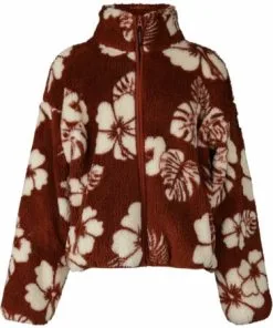 Witte Brunotti Brunotti Huntressa-AO Teddy Fleece Jas - Meisjes - White Foam - 164