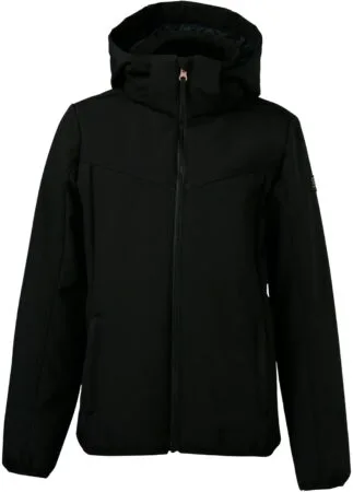 Brunotti Apexia Girls Softshelljacket - 128 Zwart 1 Brunotti Apexia Girls Softshelljacket - 128 Zwart