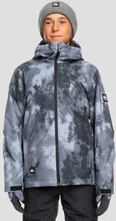 Zwarte Quiksilver Mission Printed Jacket Tiedye