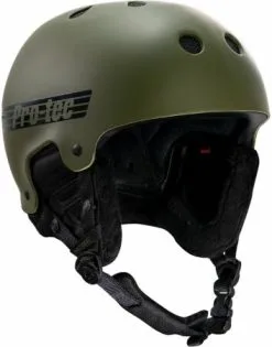 Pro-Tec Olijfgroene Pro Tec Old School Snow Mips Helmet Groen