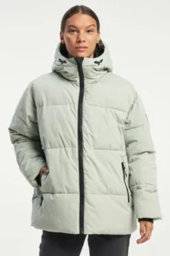 Groene Tenson Milla Puffer Winterjas Dames