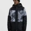 Quiksilver Mission Printed Block Jacket Zwart