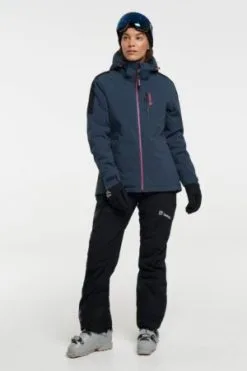 Donkerblauwe Tenson Core Mpc Plus Jkt W - Ski Jas - Dames - Donker Blauw - Maat S