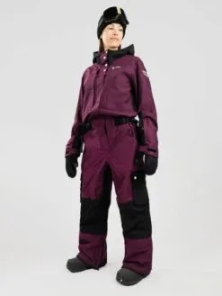 Antraciet Grijze Coal Luna Overall Violet