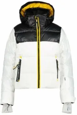 Witte Luhta Hanhivaara Ski Jas Dames-Optic White-44
