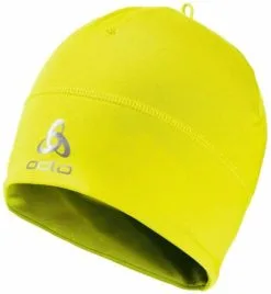 Zwarte ODLO Hat POLYKNIT WARM ECO Muts (sport)Safety Yellow - Maat OneSize