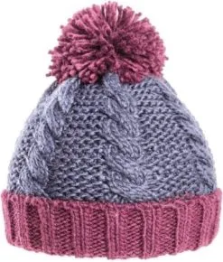 Mutsen ,   Winterkleding Gebreide Winter Muts Navy Rood Met Pompon Voor Jongens