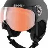 SINNER - Typhoon Visor - Mat Zwart- Unisex - Maat 57