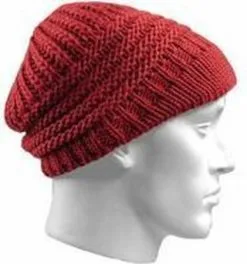 Bernardino Gebreide Winter Muts Roest Rood - Muts - Volwassenen