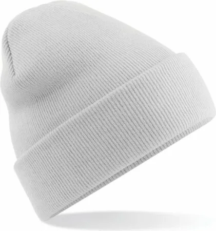 BEECHFIELD Licht Grijze Basic Winter Muts Lichtgrijs 1 BEECHFIELD Licht Grijze Basic Winter Muts Lichtgrijs