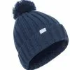 Paarse Trespass - Dames Alisha Winter Pom Pom Muts (Navy)