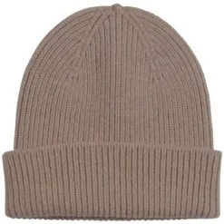 Mutsen Beige Muts Colorful Standard Bonnet En Laine Merino Warm Taupe