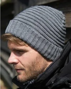 Result Gebreide Winter Muts Donkergrijze