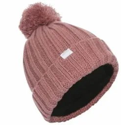 Trespass - Dames Alisha Winter Pom Pom Muts (Lichtroze)