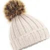 BEECHFIELD Dames Muts Met Pompon Beige