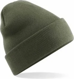 Olijfgroene Beechfield Basic Winter Muts Olijf Groen