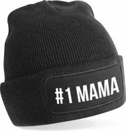 Bellatio Decorations Muts Nummer Mama Zwart Voor Dames Moederdag Winter Cadeau Mama Moeder