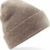 Beechfield Basic Winter Muts Bruin Gemeleerd Voor Volwassenen