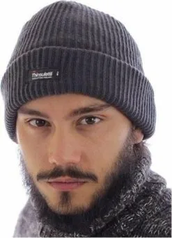 Mutsen ,   Winterkleding Muts Grijs Thinsulate Voor Volwassenen