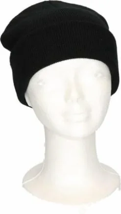 Myrtle Beach Basic Winter Muts Zwart Voor Kinderen Wintermuts