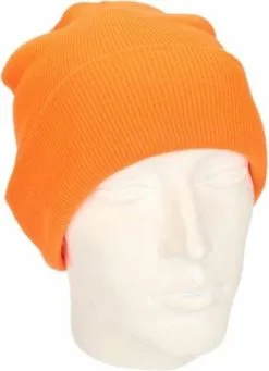 Beechfield Basic Winter Muts Fluor Oranje